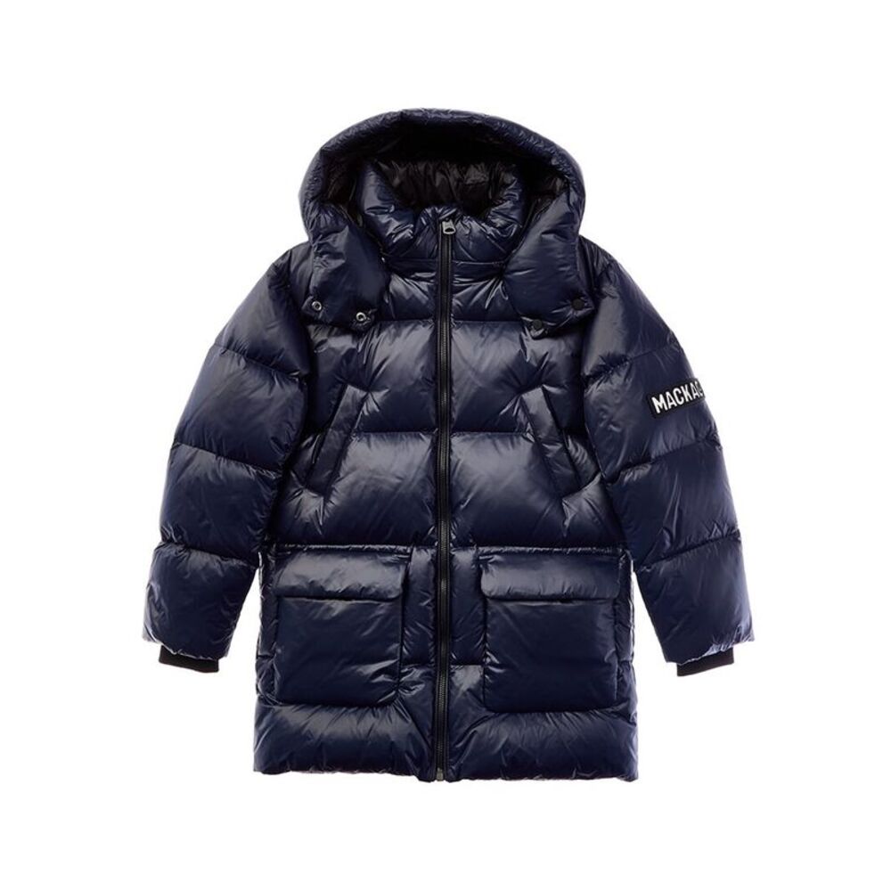 Mackage Girls Kenne Lustrous Puffer Jacket, Blue